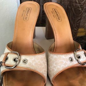 Signature Coach Chunky Heels